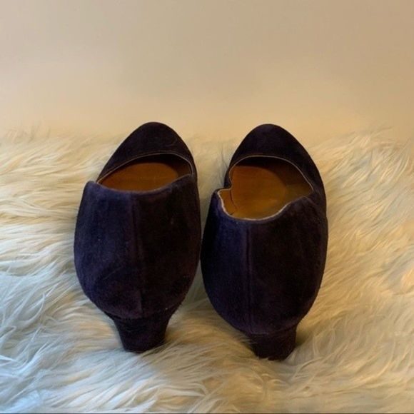 Chie Mihara Carinyo Purple Suede Platform Pump Heels, Size 38 1/2 - Picture 3 of 6